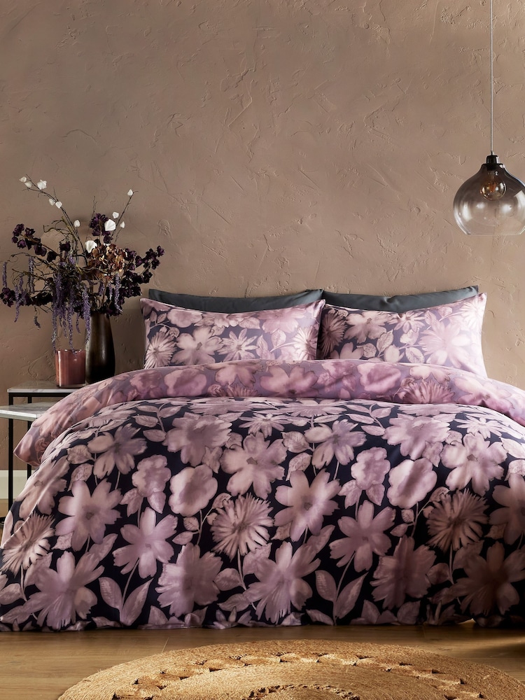 Vantona Purple Georgia Quilt Cover Set - Image 1 of 5