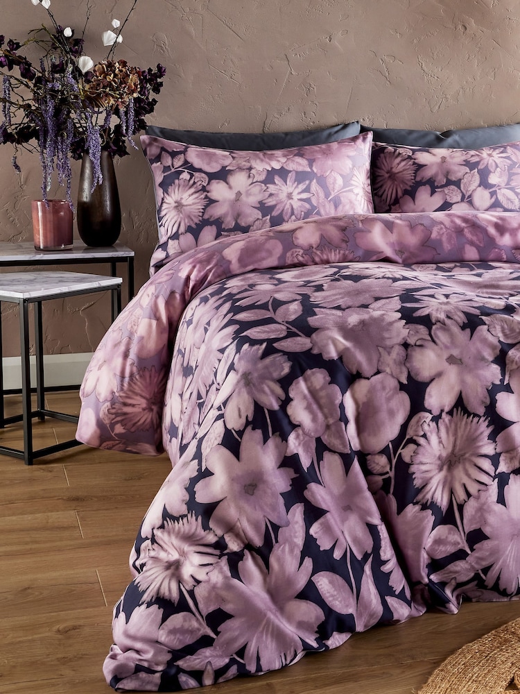 Vantona Purple Georgia Quilt Cover Set - Image 4 of 5