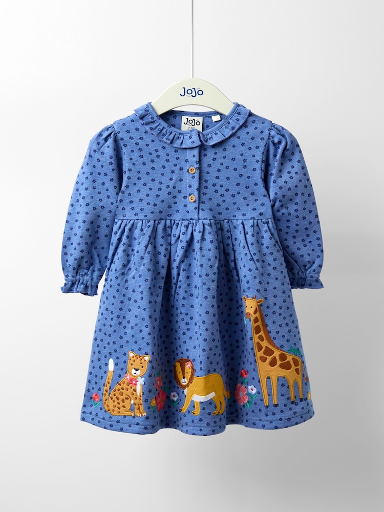 Jojo Maman Bébé Blue Dress - Image 1 of 4