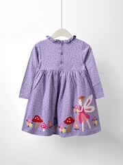 Jojo Maman Bébé Purple Dress - Image 2 of 4