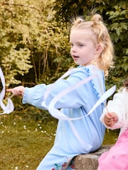 JoJo Maman Bébé Blue Mouse And Tea Cup Applique Dress - Image 2 of 4