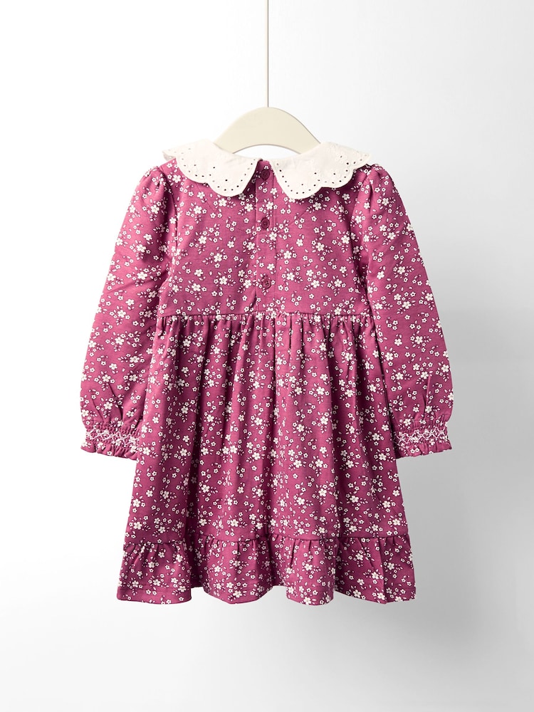 Jojo Maman Bébé Pink Smocked Dress - Image 2 of 4