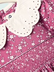 Jojo Maman Bébé Pink Smocked Dress - Image 3 of 4