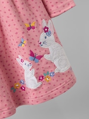 Jojo Maman Bébé Pink Frill Dress - Image 4 of 4