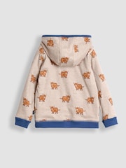 JoJo Maman Bébé Sky Blue Appliqué Reversible Hoodie - Image 5 of 8