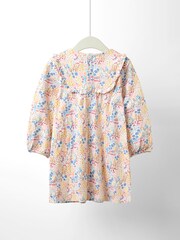 JoJo Maman Bébé Yellow Printed Yoke Dress - Image 2 of 4
