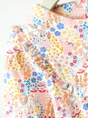 JoJo Maman Bébé Yellow Printed Yoke Dress - Image 3 of 4