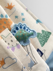 أزرق فاتح - سترة هودي ذات وجهين بأبليك من Jojo Maman Bébé - صورة 8 من 9