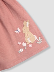 JoJo Maman Bébé Pink Frill Cord Appliqué Dress & Body Set - Image 6 of 6