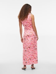 VILA Floral Printed Satin Cowl Neck Maxi Dress - Image 2 of 5