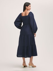 Finery Lauretta Cotton Midi Tiered Dress - Image 4 of 4