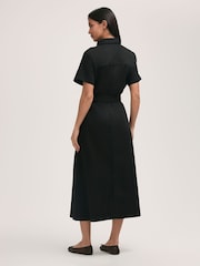 Finery Black Lily Denim Midi Dress - Image 3 of 4