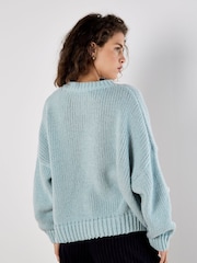 Apricot Blue Embroidered Pure Daisies Jumper - Image 3 of 4
