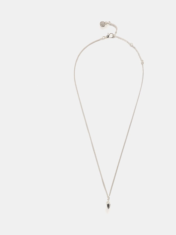 Mint Velvet Silver Tone Strawberry Charm Necklace - Image 1 of 5