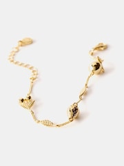 Mint Velvet Gold Tone Fruit Charm Bracelet - Image 3 of 5