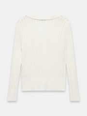 Mint Velvet Cotton Blend Polo Top - Imagen 12 de 13