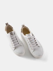 Mint Velvet White Belle Platform Leopard Trainers - Image 4 of 4