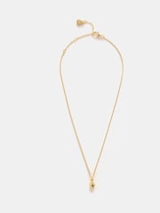 Mint Velvet Gold Tone Strawberry Charm Necklace - Image 1 of 4