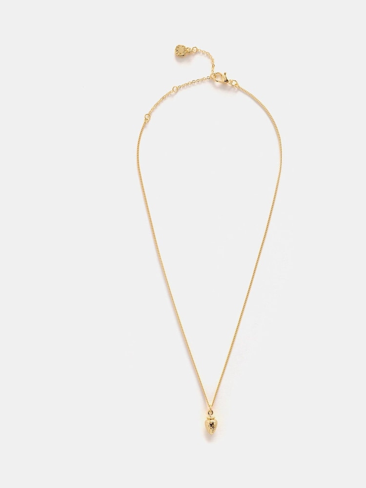 Mint Velvet Gold Tone Strawberry Charm Necklace - Image 1 of 4