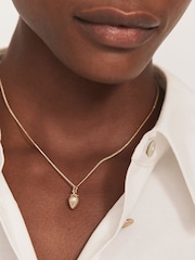 Mint Velvet Gold Tone Strawberry Charm Necklace - Image 4 of 4