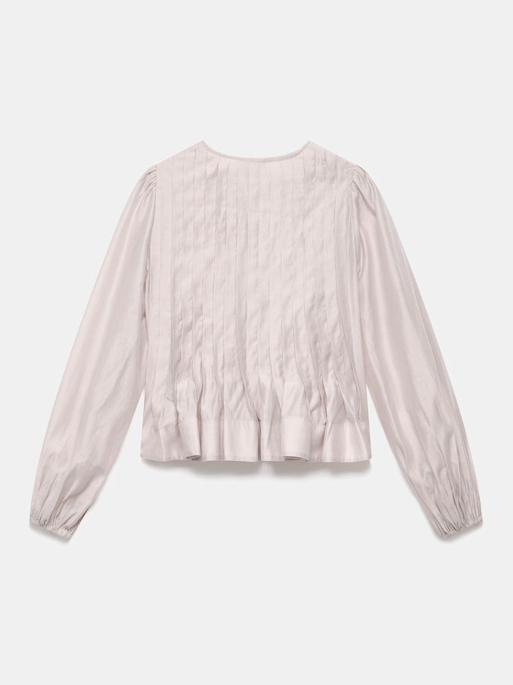 Mint Velvet Cream Tie Front Pleated Blouse - Image 8 of 8 Mint Velvet Cream Tie Front Pleated Blouse - Image 8 of 8