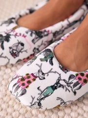 White Dogs Plush Ballet Slippers - Image 11 of 11