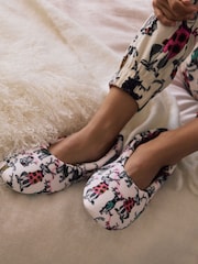 White Dogs Plush Ballet Slippers - Image 7 of 11