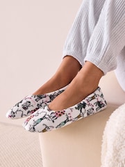 White Dogs Plush Ballet Slippers - Image 8 of 11