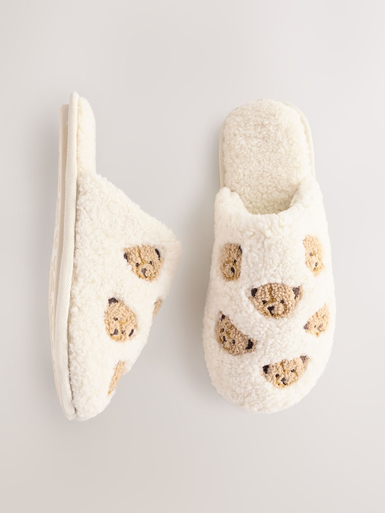 Urso Ecru - Mule Borg Slippers - Imagem 1 de 8