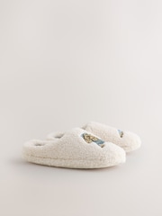 Neutral Charlie Cockapoo - Pantufas Borg Mule - Imagem 2 de 7