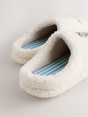 Neutral Charlie Cockapoo - Pantufas Borg Mule - Imagem 4 de 7