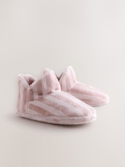 Pink Stripe Boot Slippers - Image 6 of 8