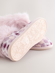 Pink Knit Boot Slippers - Image 5 of 5
