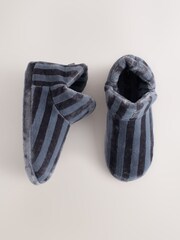 Grey Stripe Boot Slippers - Image 1 of 8