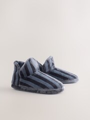 Grey Stripe Boot Slippers - Image 6 of 8