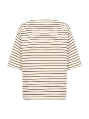 Soaked in Luxury Loose Fit Ingina Slash Neck White Sweatshirt - Image 5 of 6