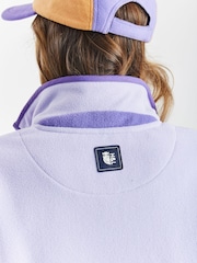 Harper & Lewis Lavender Purple Elsa 1/4 Zip Fleece - Image 7 of 7