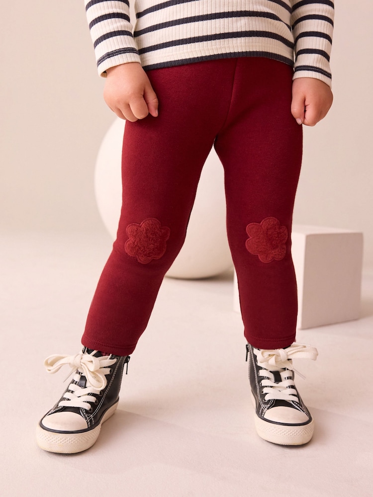 Burgundy Red Cosy Leggings (3mths-7yrs) - Image 1 of 2