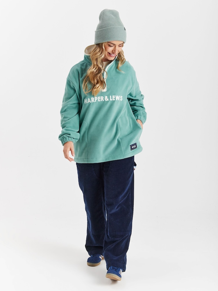 Harper & Lewis Ocean Quarter Zip Fleece - Изображение 2 из 7
