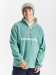 Harper & Lewis Ocean Quarter Zip Fleece - Изображение 3 из 7