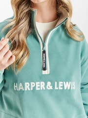 Harper & Lewis Ocean Quarter Zip Fleece - Изображение 4 из 7