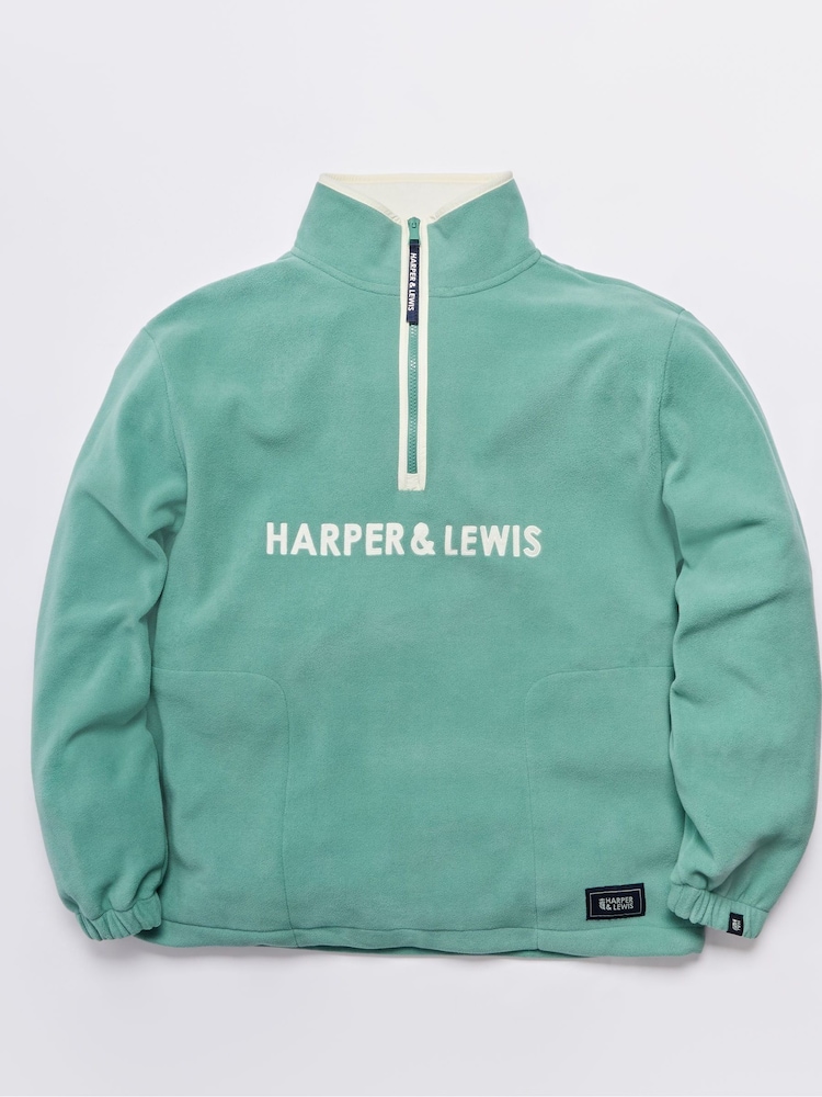 Harper & Lewis Ocean Quarter Zip Fleece - Изображение 7 из 7