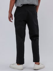 Religion Black 100% Cotton Lightweight Basic Chino Trousers - Image 2 of 5