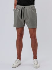 Religion Green Elasticated 100% Cotton Chino Shorts - Image 1 of 5