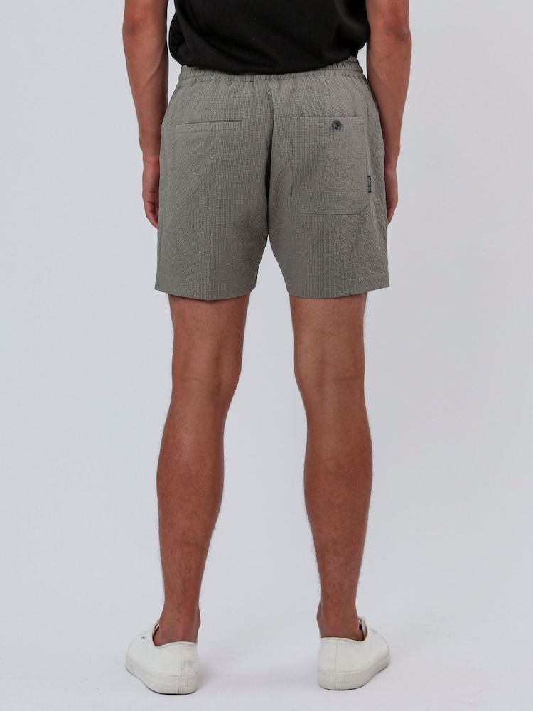 Religion Green Elasticated 100% Cotton Chino Shorts - Image 2 of 5