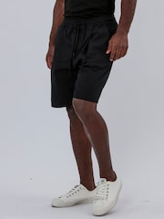 Religion Black Pleated 100% Cotton Shorts - Image 2 of 5