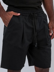 Religion Black Pleated 100% Cotton Shorts - Image 5 of 5