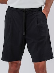 Religion Blue Pleated 100% Cotton Shorts - Image 1 of 6
