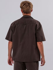 Коричневый - Religion Lightweight Short Sleeve Shirt - Изображение 2 из 5