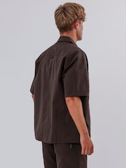 Коричневый - Religion Lightweight Short Sleeve Shirt - Изображение 3 из 5